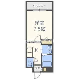 大阪府大阪市旭区大宮3【マンション】の間取り