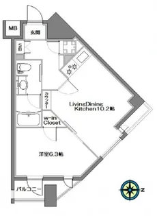 パレステュディオ九段北の丸【4階】の間取り