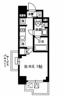 レジディア新宿イーストIII【9階】の間取り