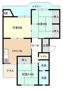 小山サンハイツ【2階】の間取り