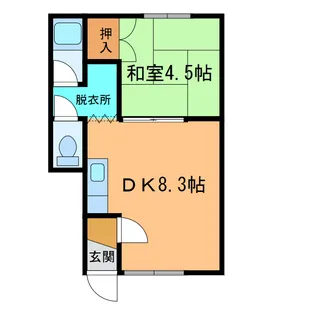 光南ハイツ【1階】の間取り