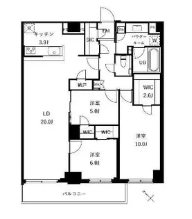 ザ・ケンジントン・レジデンスときわ台+【5階】の間取り