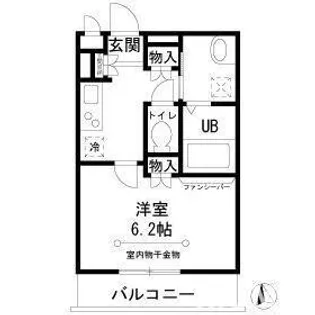 東京都品川区西中延3【アパート】の間取り