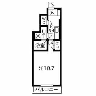 HONU清水町ウエスト【1階】の間取り