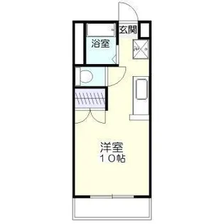 サンライズ橘【4階】の間取り