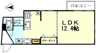 ラフィネ今木【4階】の間取り
