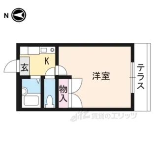 レオパレスドリーム浪漫【1階】の間取り