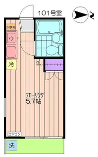ハイムマンドリン【1階】の間取り