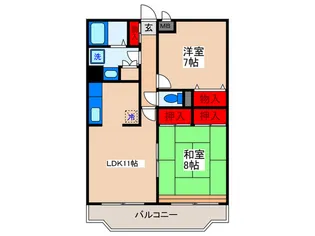 アベニール【1階】の間取り