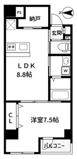アリュイッテ富士見台【4階】の間取り