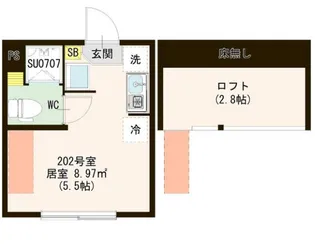 キューブときわ台【1階】の間取り