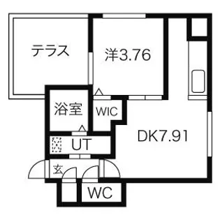 THE SAPPORO GRANDE(ザサッポログランデ)【1階】の間取り