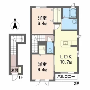 シャーメゾン ブラン【2階】の間取り