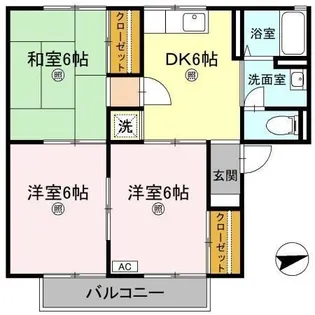 セジュールかもべ【2階】の間取り