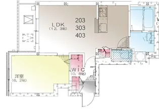 グランディオーズ町田【4階】の間取り