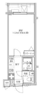 ルミード飯田橋【2階】の間取り