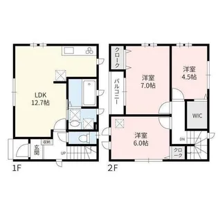 東京都目黒区洗足1【一戸建】の間取り