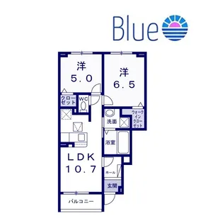 メゾン カルム【1階】の間取り