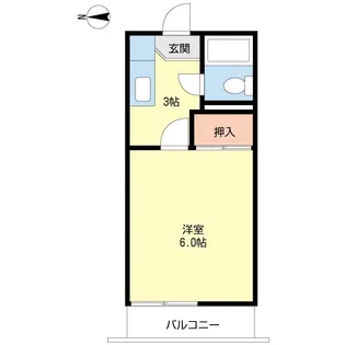 ファミール絹【2階】の間取り
