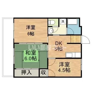 原まるまん第2ビル【6階】の間取り