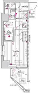 ガーラ横濱関内グランドステージ【7階】の間取り