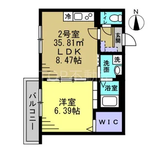 セミカ葛城II【2階】の間取り