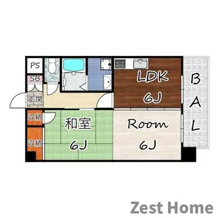 サンフォレスト塚口【3階】の間取り