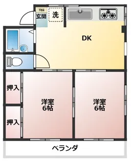 マンション三鈴【3階】の間取り