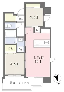 CASA VISTA ASATO【2階】の間取り