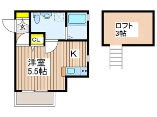 ダイユ-14番館【2階】の間取り