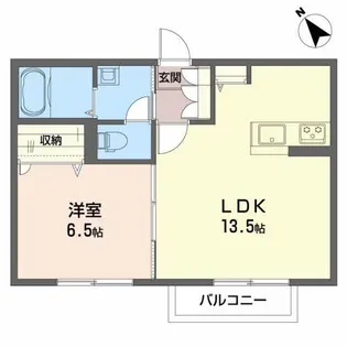 ル・ポール KOMENO【2階】の間取り