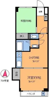 矢口フラワーマンション【7階】の間取り