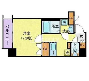 ロメック芝浦【5階】の間取り