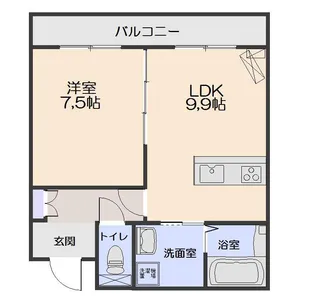 小中野レジデンス四季庭【2階】の間取り