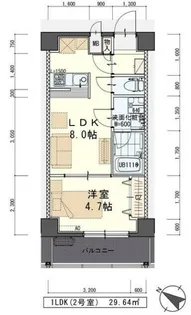 エアフォルク平成【5階】の間取り