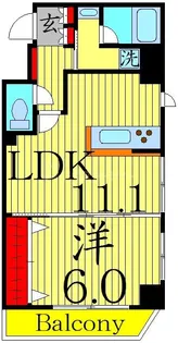 RELUXIA CITY東向島【5階】の間取り