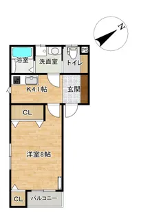 キルシュK【1階】の間取り