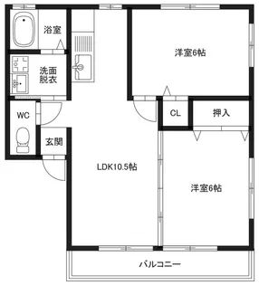 イノセントコーポ【2階】の間取り