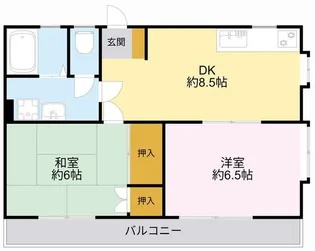 メゾンドハーティー【1階】の間取り
