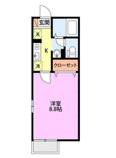 サンシャインB【2階】の間取り