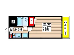 第二ハイコ-プ田中【3階】の間取り