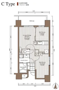 ザ・パーククロス錦糸町レジデンス【5階】の間取り