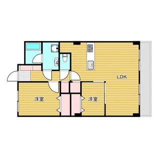 フローラルイズミ【3階】の間取り