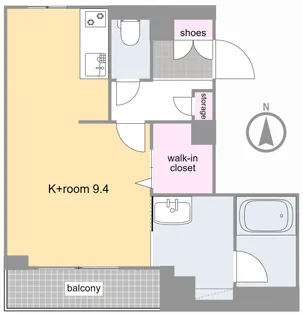 エスポワール根岸【1階】の間取り