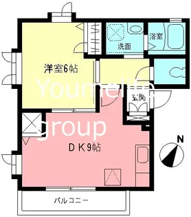 アンジェラス【1階】の間取り