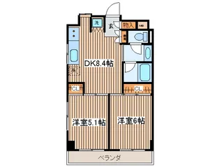 M&M【4階】の間取り