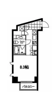 フレンシア麻布十番サウス【6階】の間取り