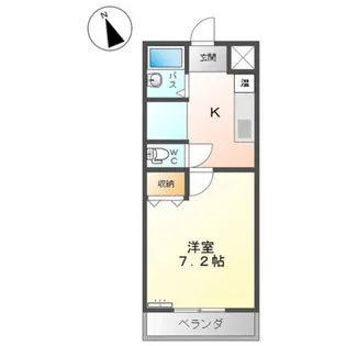 クレッセント【1階】の間取り