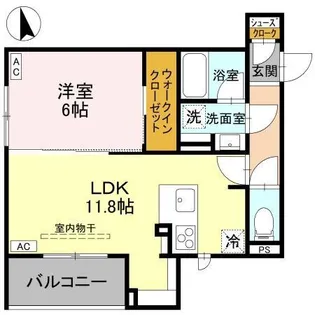 D-Grande桃井町【2階】の間取り