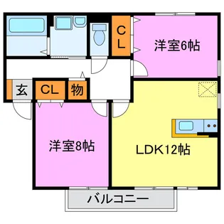 リビングタウン水口【1階】の間取り